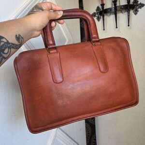 Vintage Coach NYC Rust Slim Satchel 9430🧡🧡